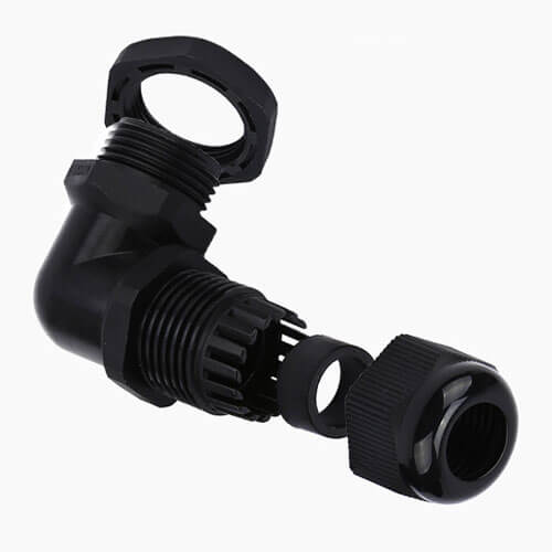 PG29 Waterproof Elbow Nylon Cable Gland - 2pcs
