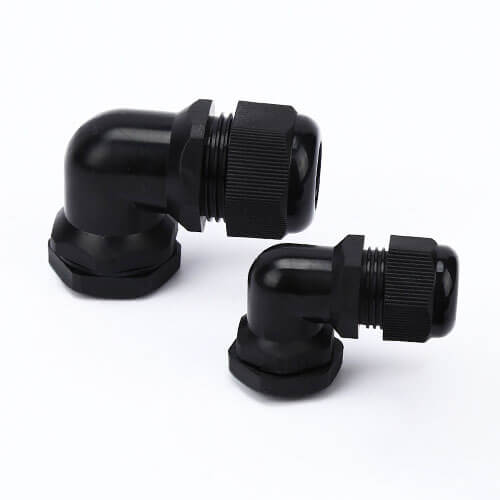 PG29 Waterproof Elbow Nylon Cable Gland - 2pcs